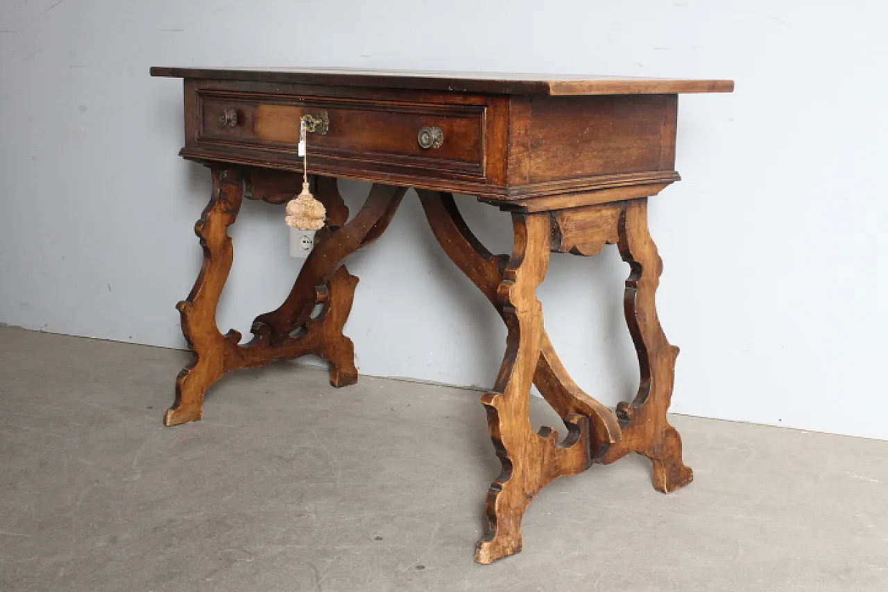 Tavolo scrittoio Fratina in noce massello, metà '700 13