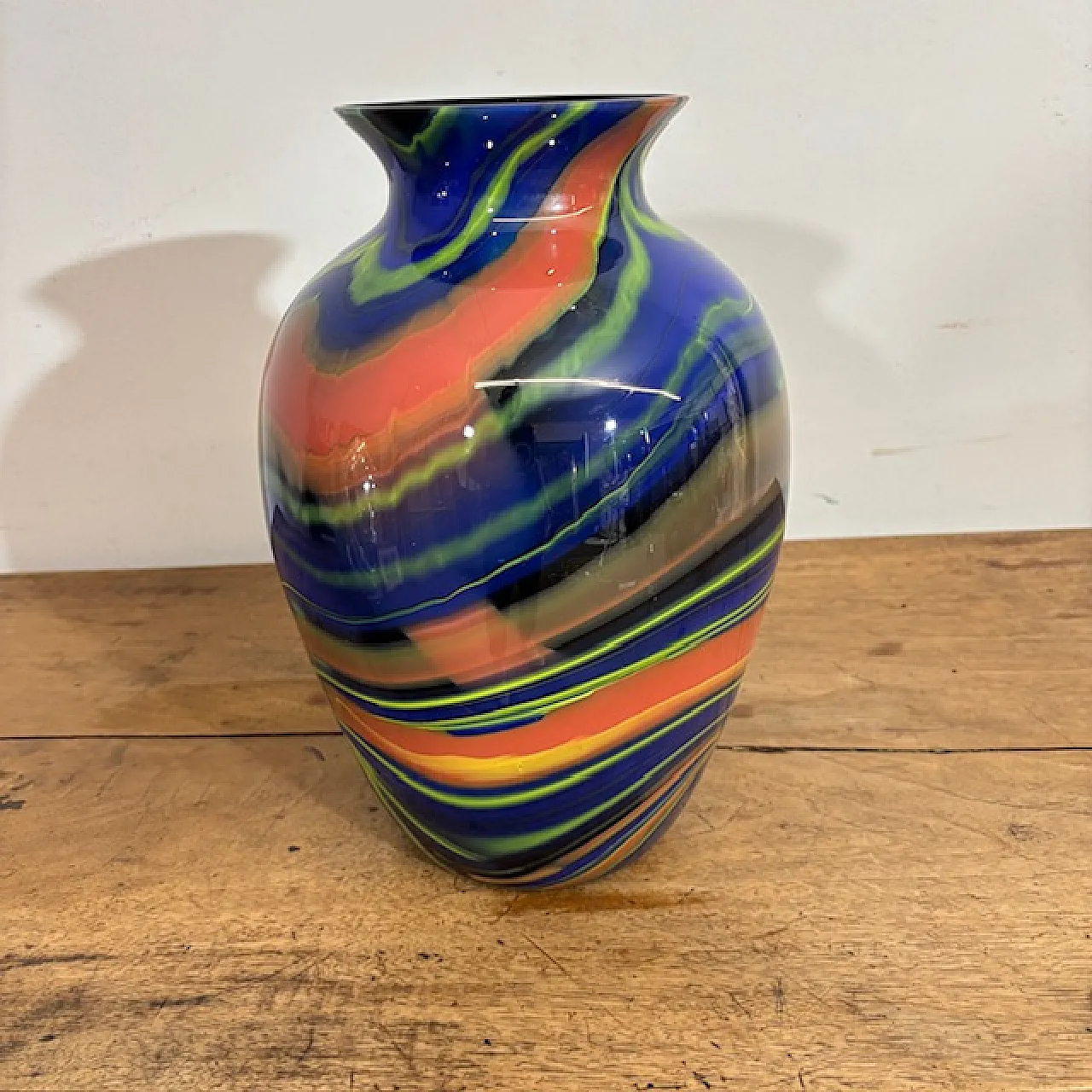 Vaso in vetro di Murano di Ottavio Missoni, anni '80 1