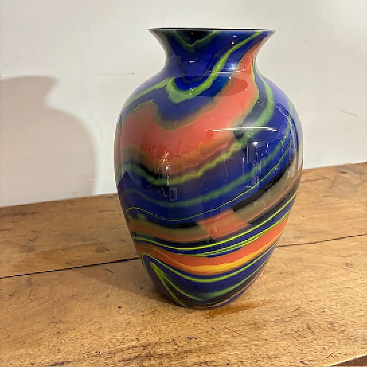Vaso in vetro di Murano di Ottavio Missoni, anni '80 2