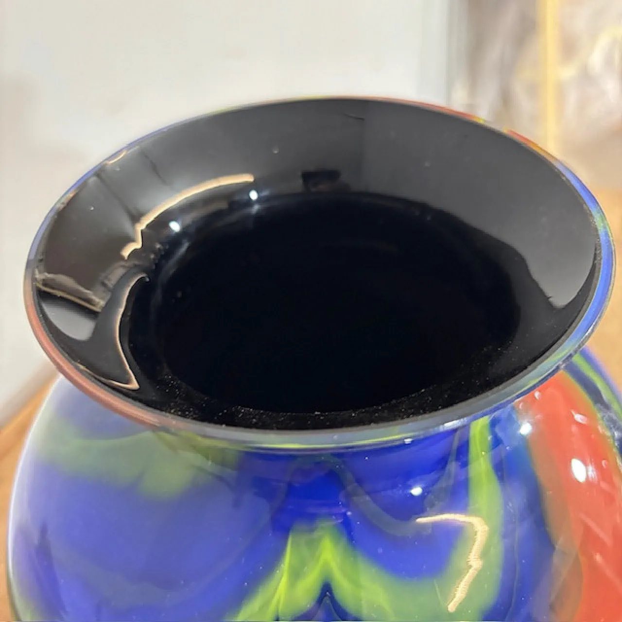 Vaso in vetro di Murano di Ottavio Missoni, anni '80 3