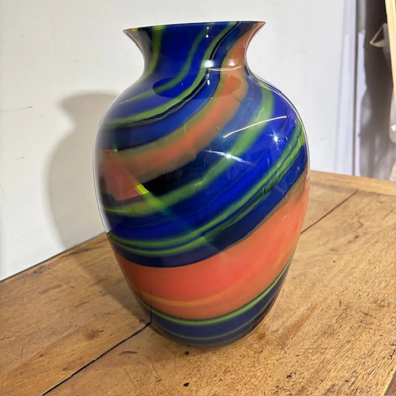 Vaso in vetro di Murano di Ottavio Missoni, anni '80 7