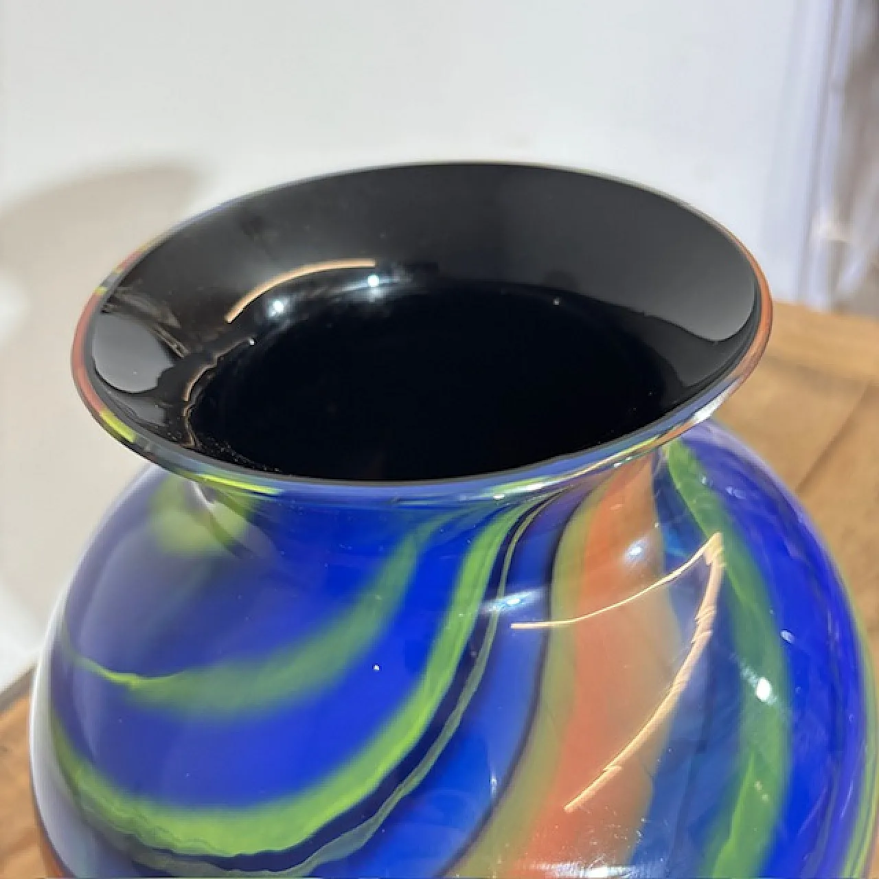 Vaso in vetro di Murano di Ottavio Missoni, anni '80 8
