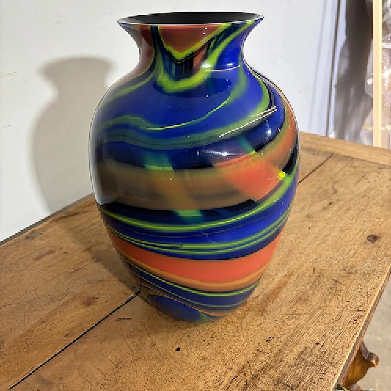 Vaso in vetro di Murano di Ottavio Missoni, anni '80 9