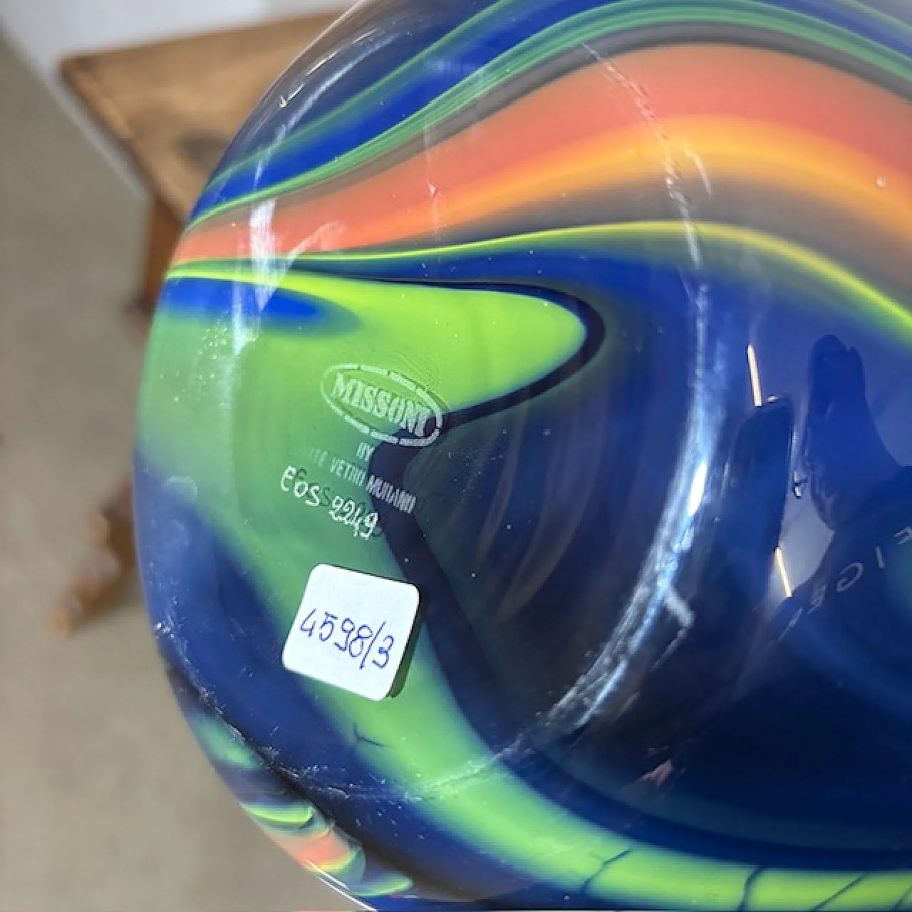 Vaso in vetro di Murano di Ottavio Missoni, anni '80 12