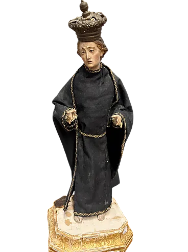 Antica scultura di Sam Gabriele dell'Addolorata, '700