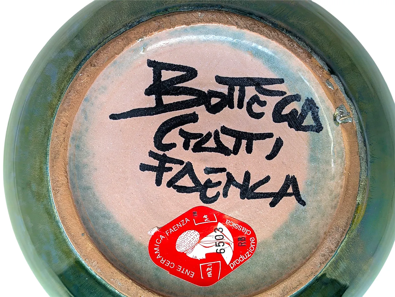 Vase and ceramic bowl by Bottega Gatti, Faenza, 60s 7