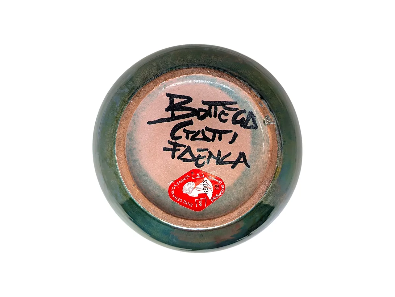 Vase and ceramic bowl by Bottega Gatti, Faenza, 60s 8