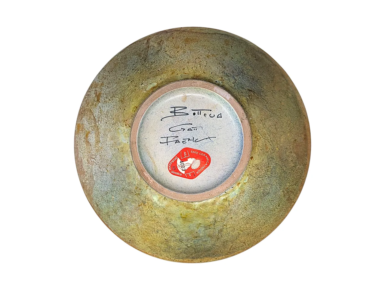 Vase and ceramic bowl by Bottega Gatti, Faenza, 60s 9