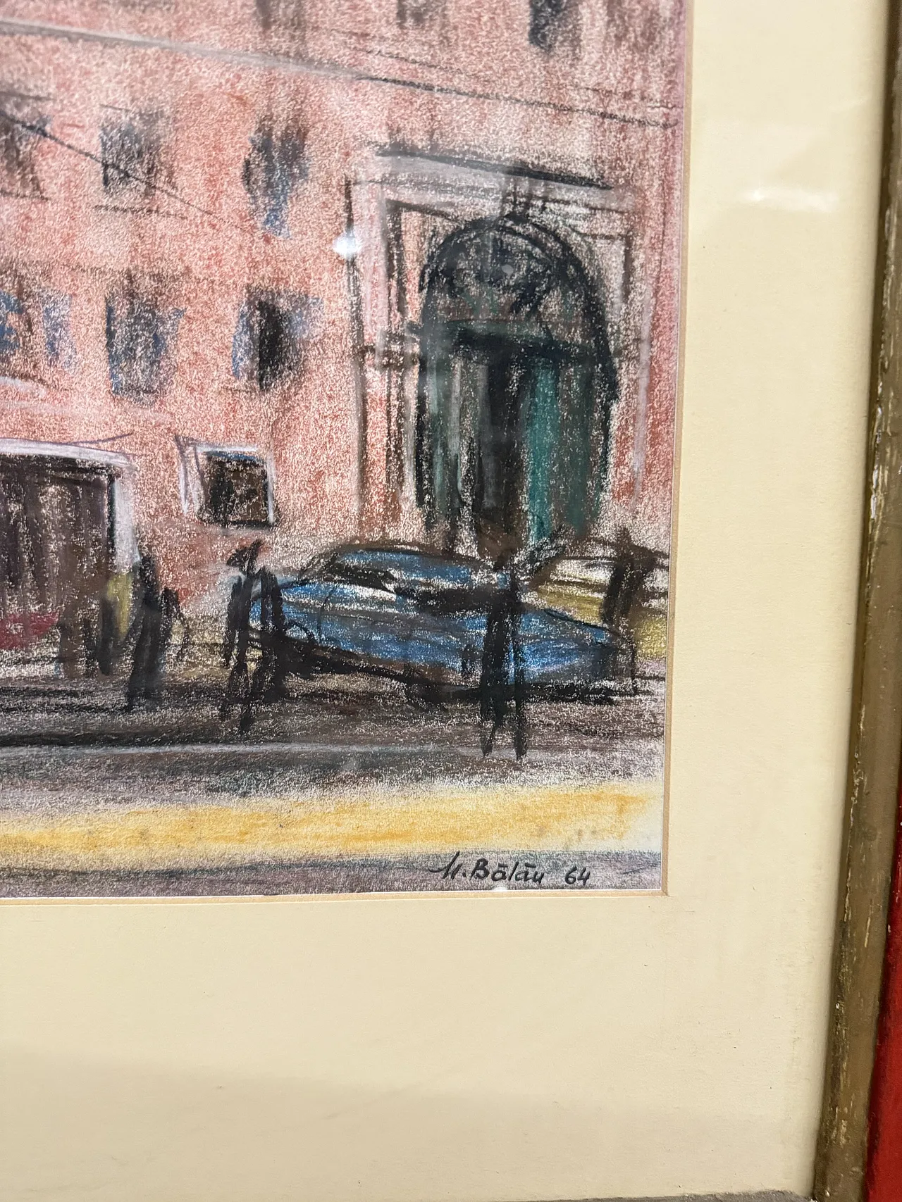 Centro Drawing of Rome 1964, Belau, 91x84cm 2