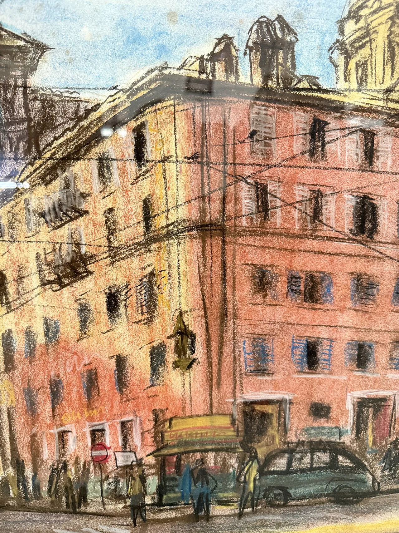 Centro Drawing of Rome 1964, Belau, 91x84cm 4