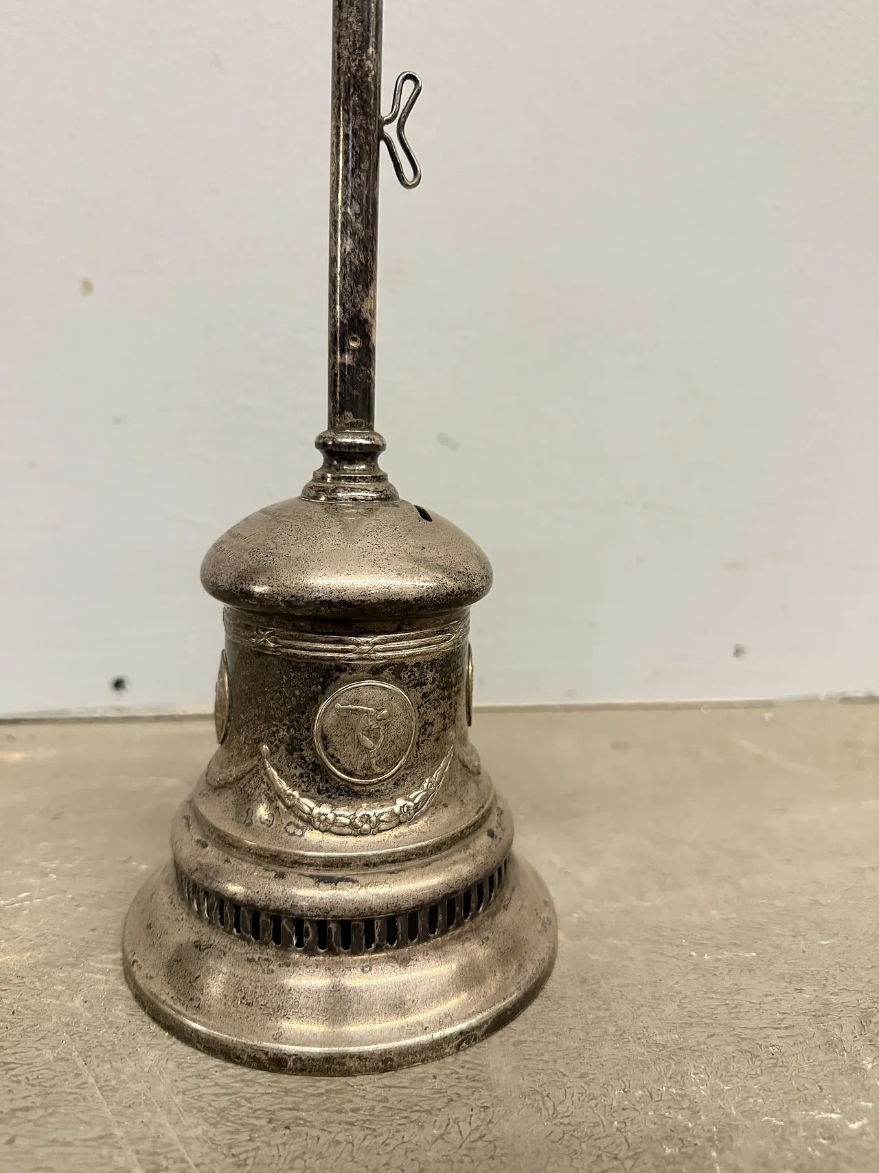 Campanello in metallo argentato, '900 11