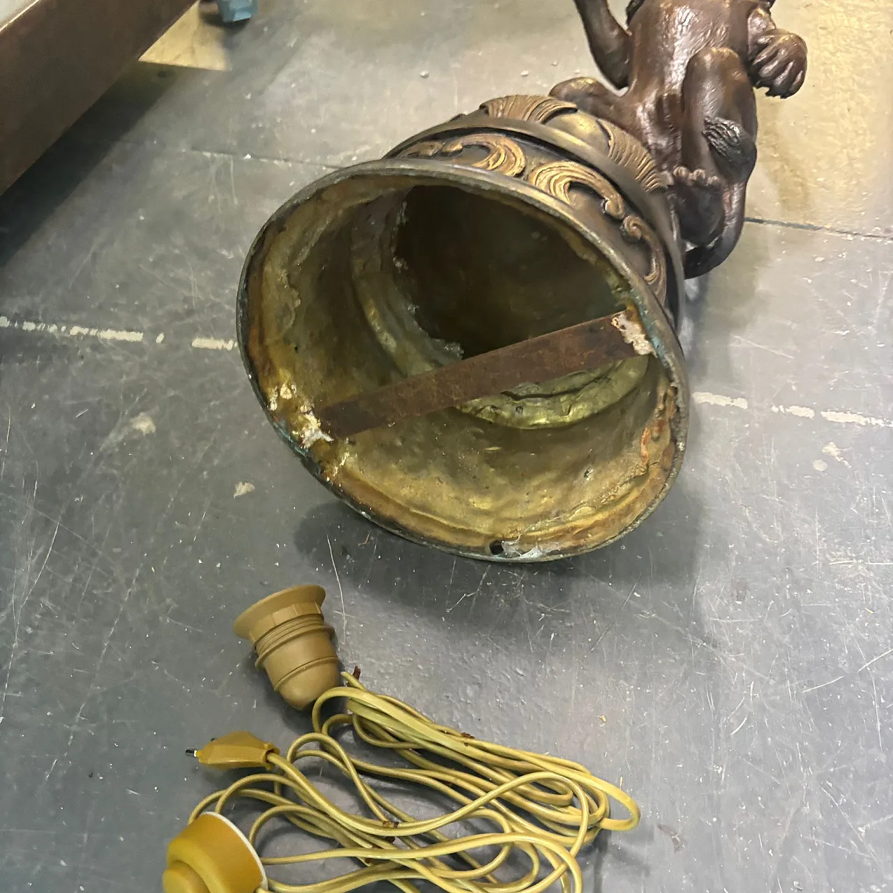 Bronze sculpture, lion, 20th century 4