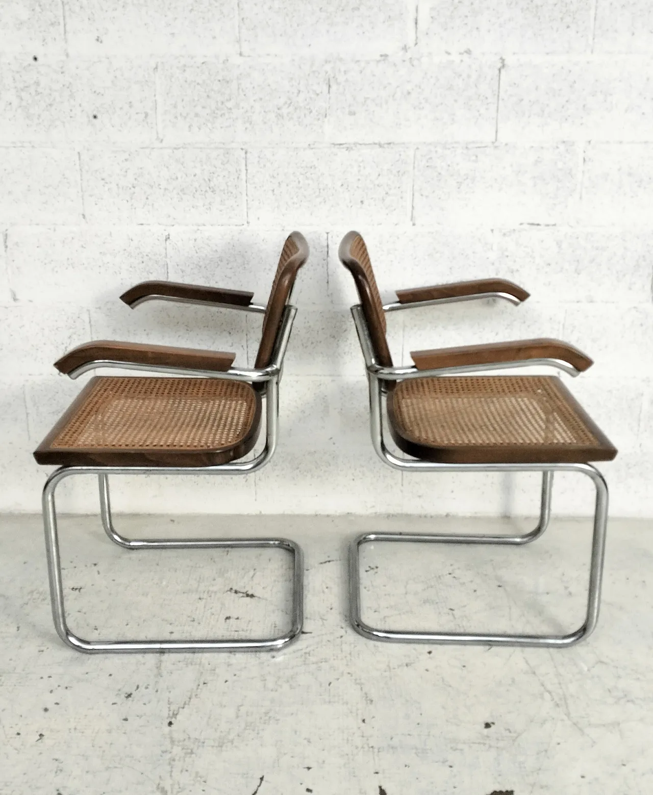 Coppia di sedie Cesca stile M.Breur per Gavina, anni '70 5