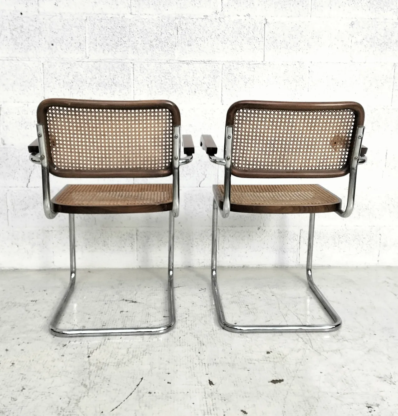 Coppia di sedie Cesca stile M.Breur per Gavina, anni '70 7