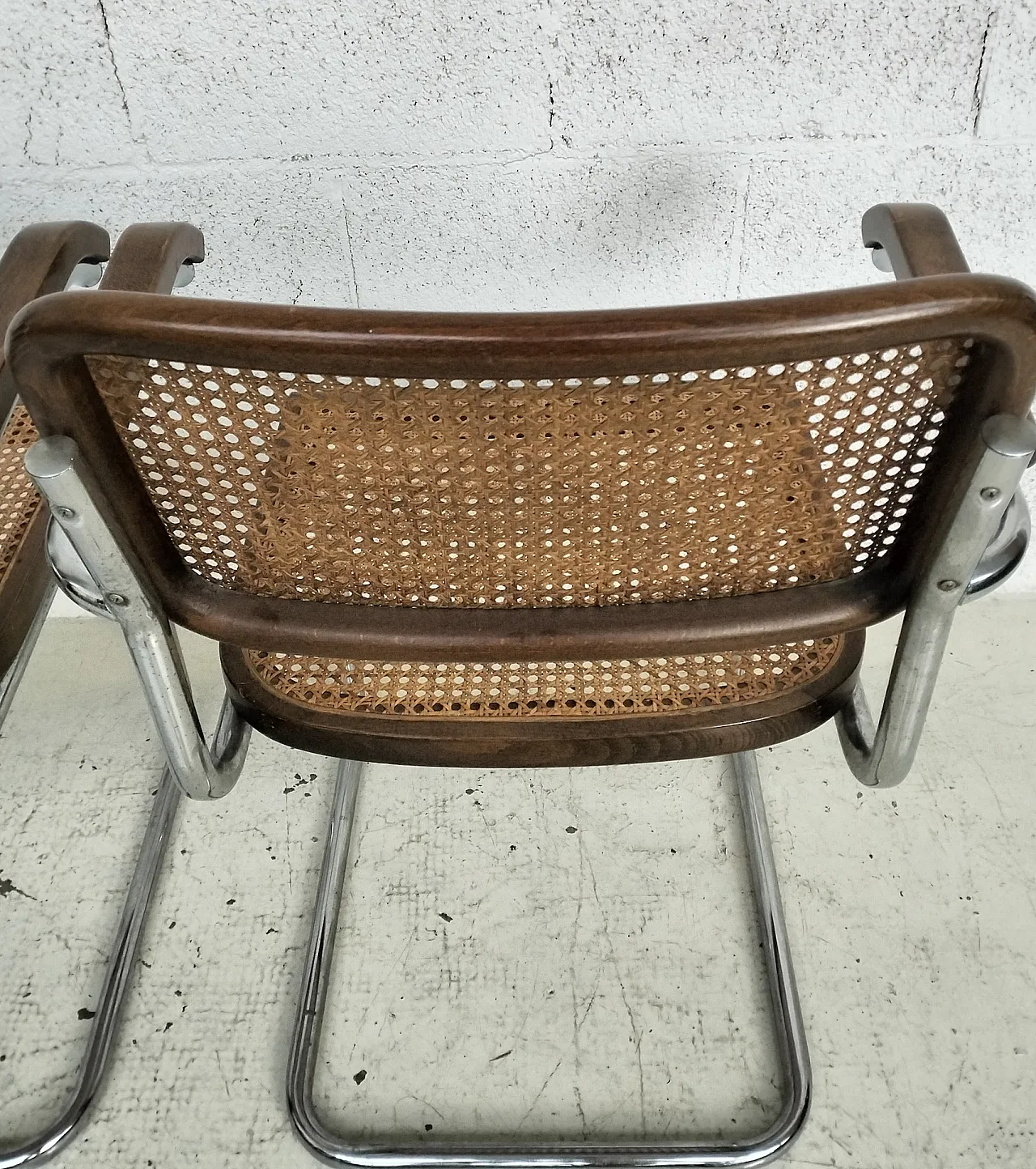 Coppia di sedie Cesca stile M.Breur per Gavina, anni '70 9