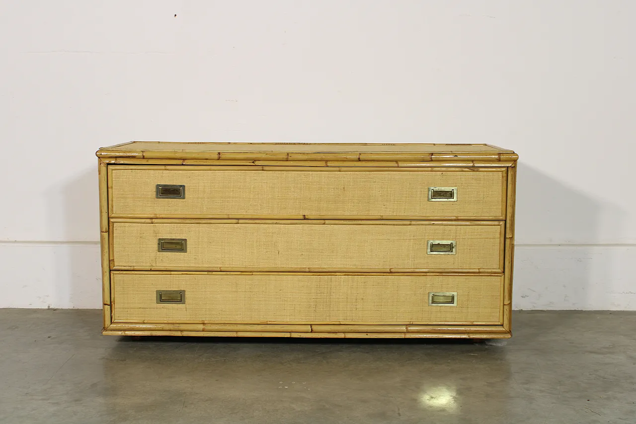 Chest of drawers and bamboo, 70s 1