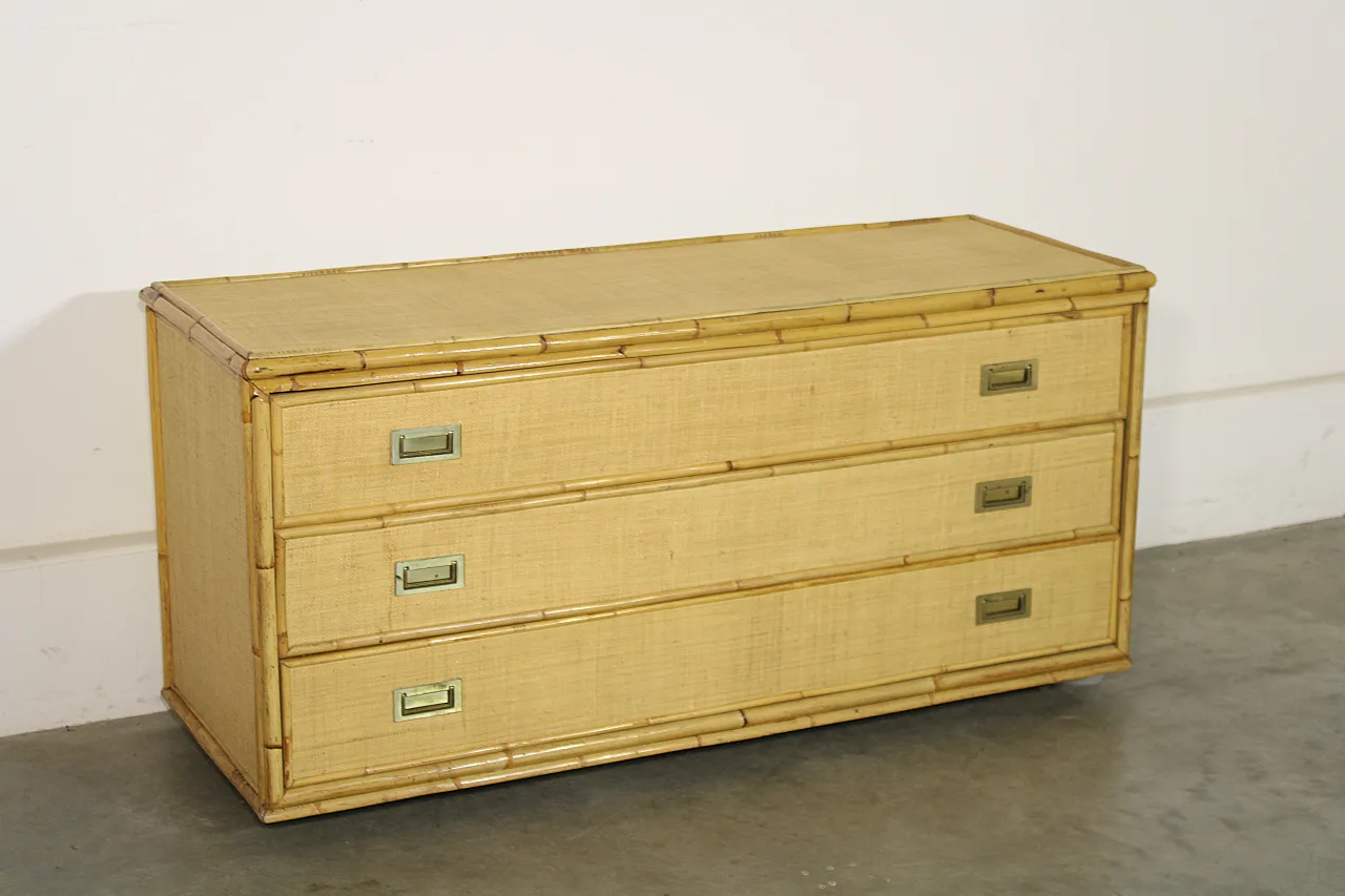 Chest of drawers and bamboo, 70s 2