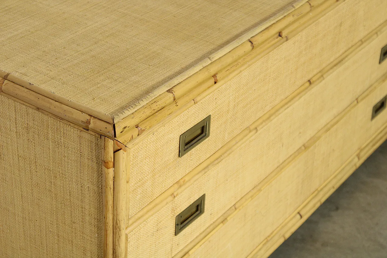 Chest of drawers and bamboo, 70s 4