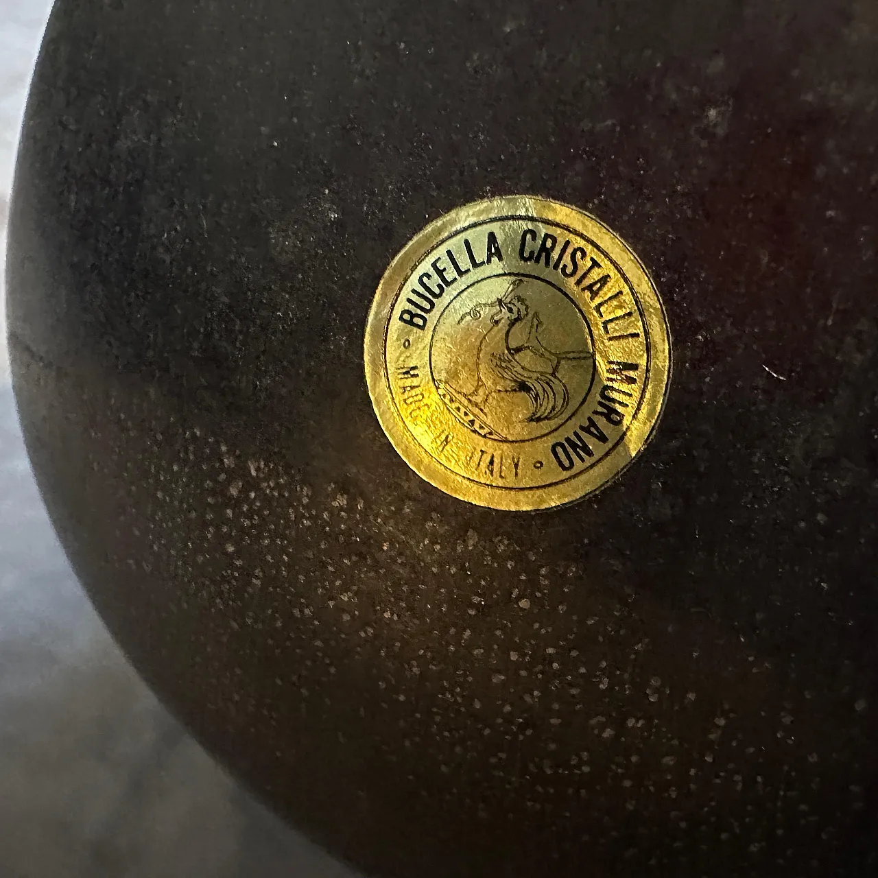 Pair of Scavo Murano glass Vases by Bucella Cristalli, 1980s 14