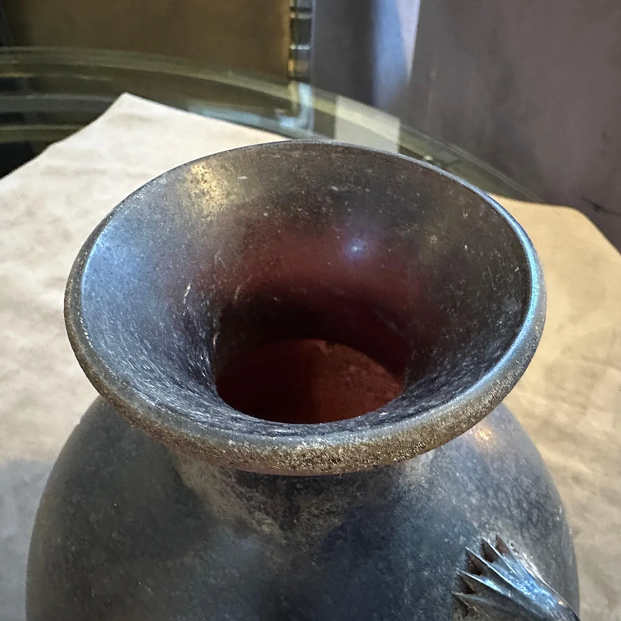 Pair of Scavo Murano glass Vases by Bucella Cristalli, 1980s 18