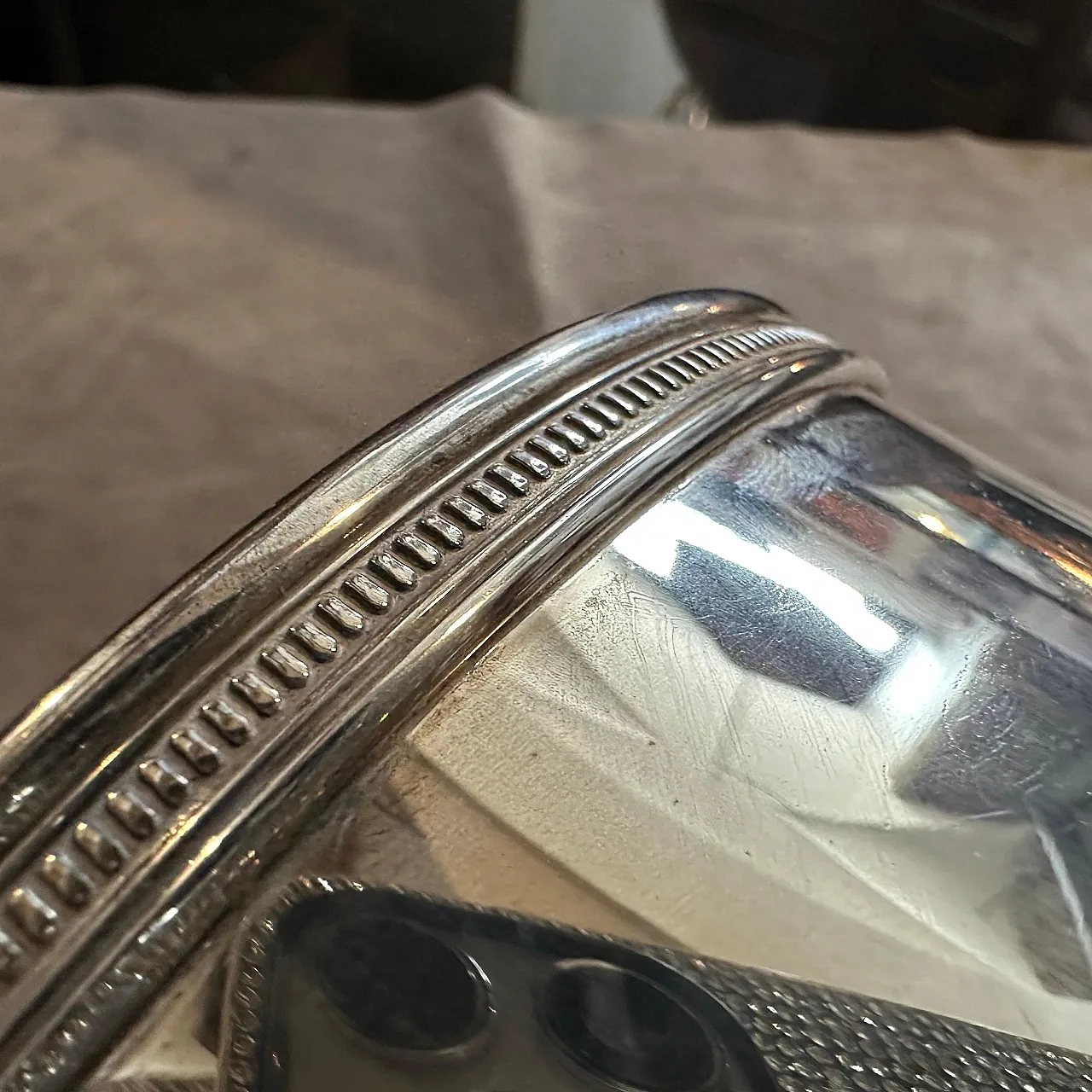 Silver plated wine cooler by Gio Ponti, 1980s 2