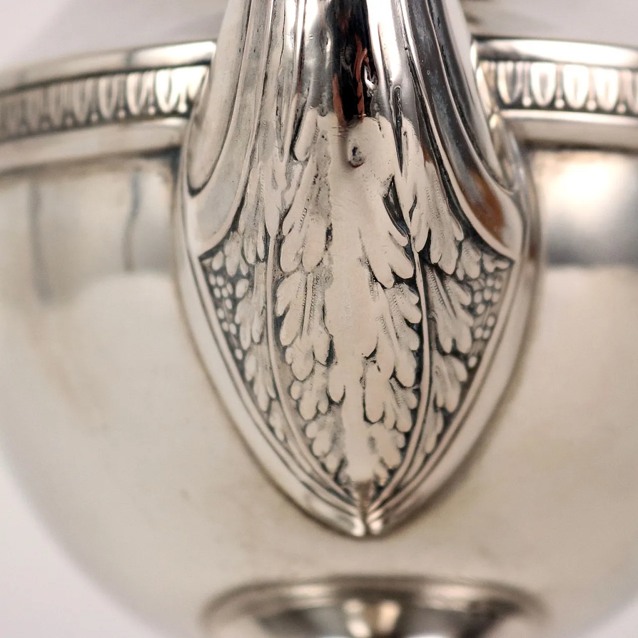 Caffettiera in argento, Miracoli Milano, '900 7