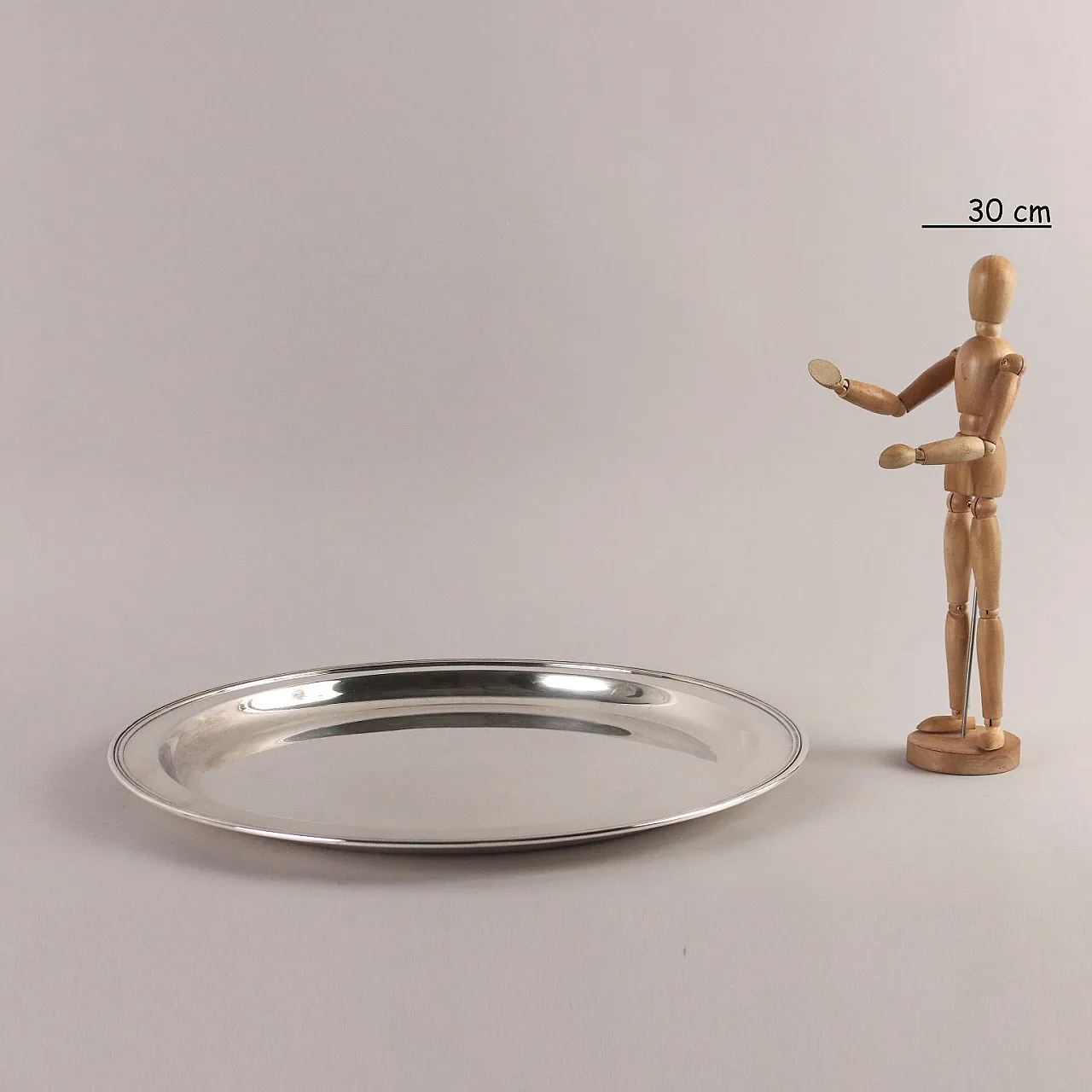 Vassoio in argento di Ricci & Co, fine '900 2