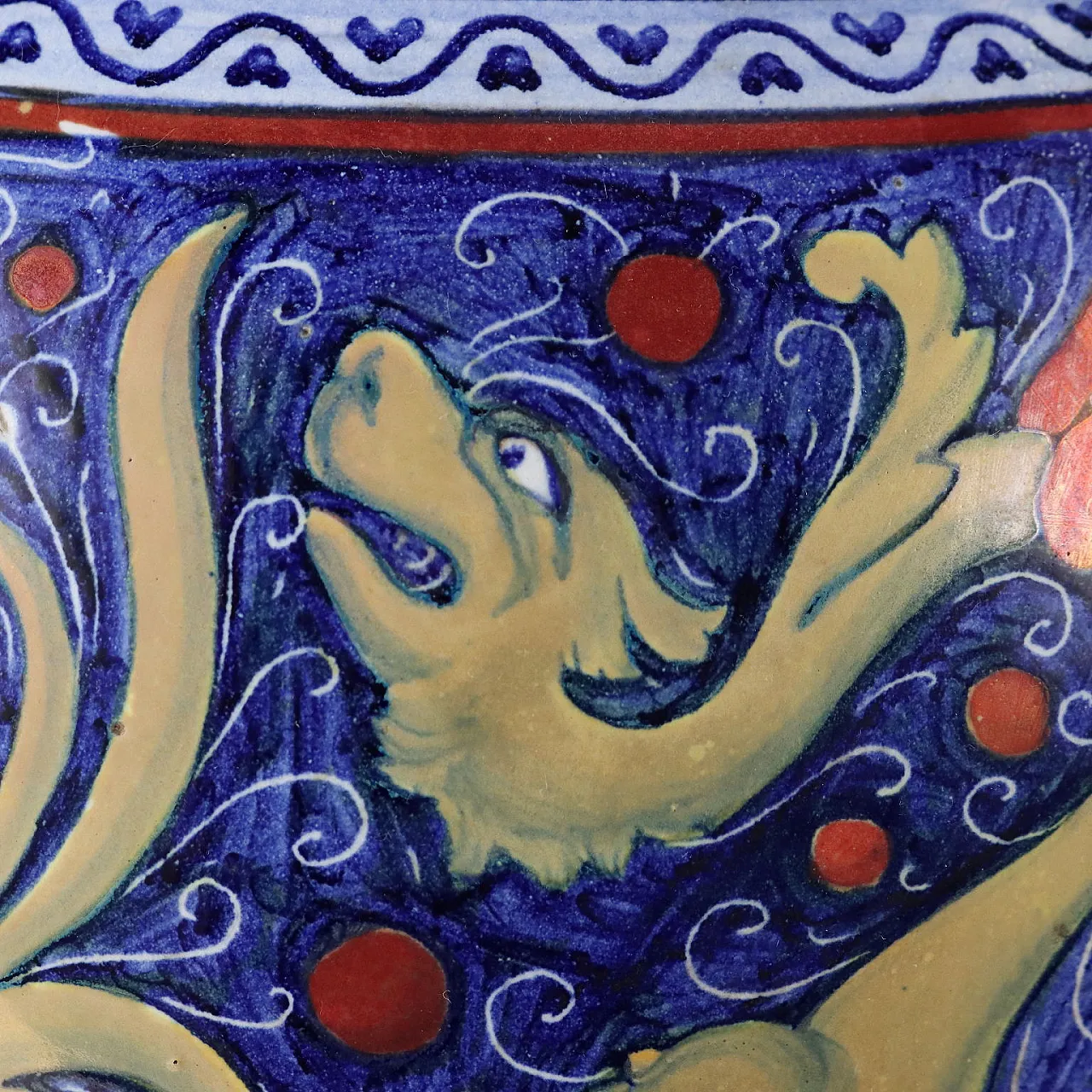 Vaso in maiolica, manifattura di Gualdo Tadino, fine '900 10