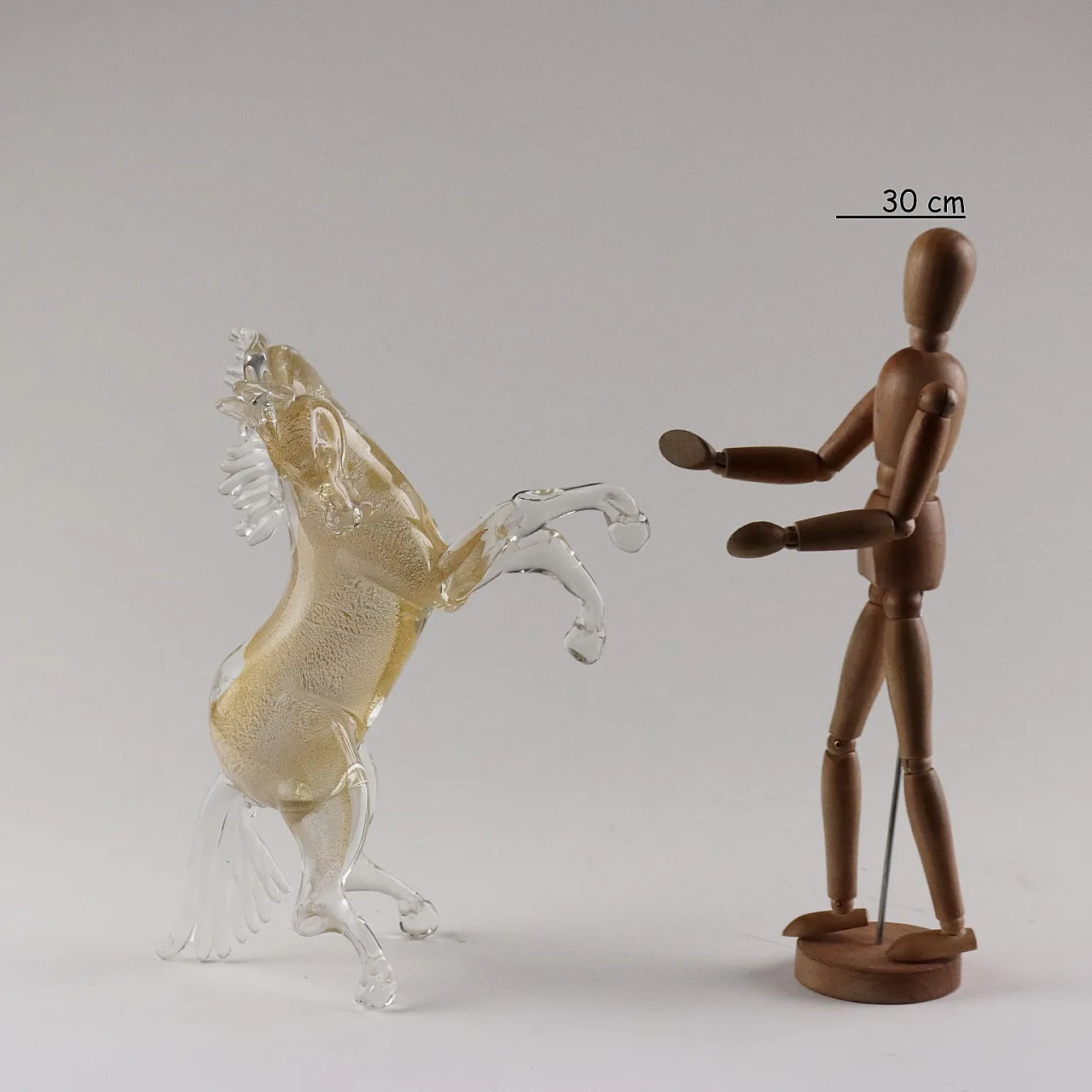 Cavallo in vetro di Murano, fine '900 2