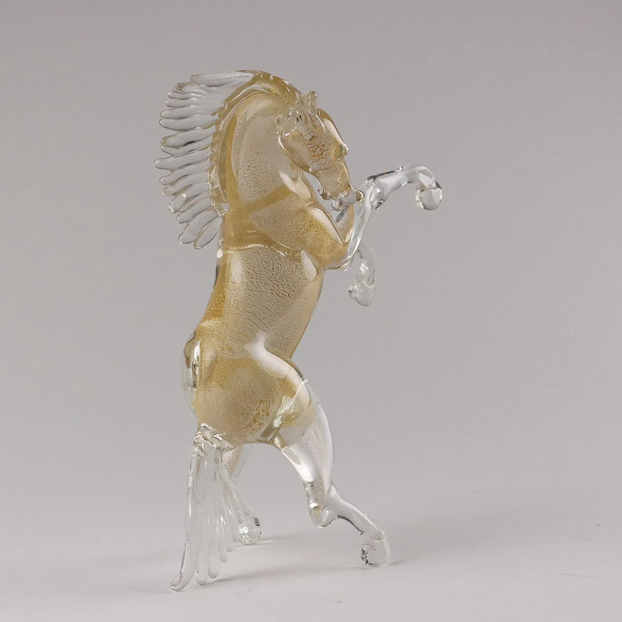 Cavallo in vetro di Murano, fine '900 3