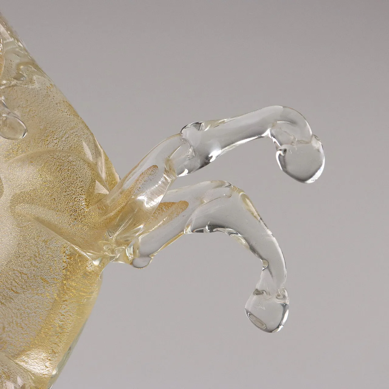 Cavallo in vetro di Murano, fine '900 5