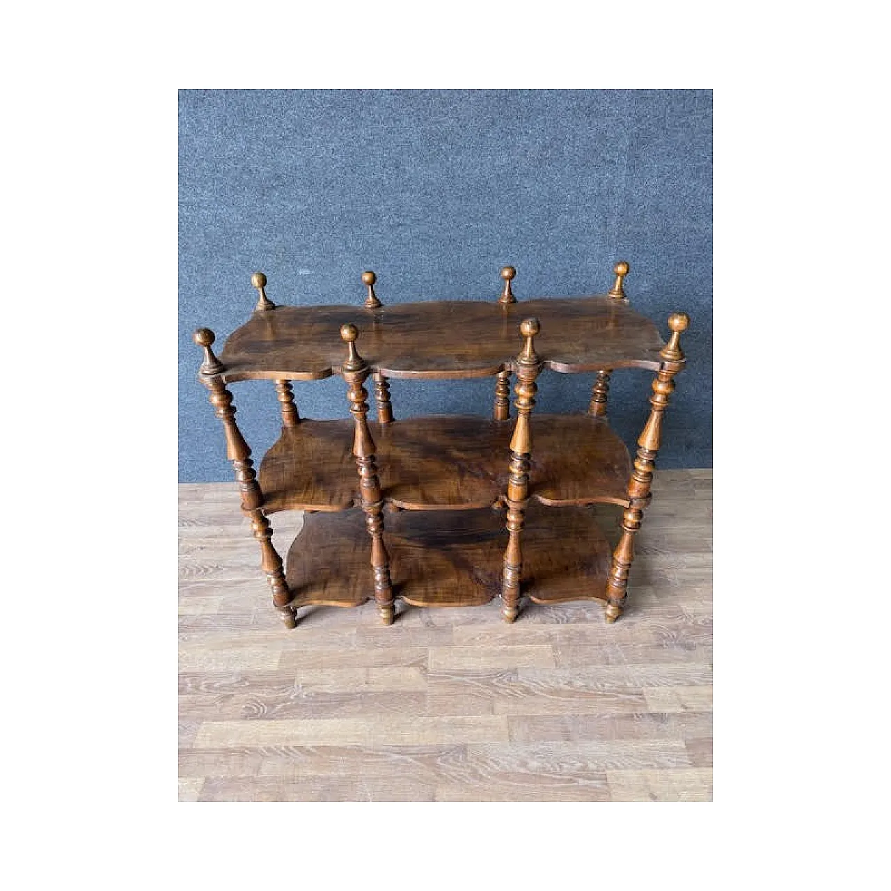 Libreria Etajere in legno di ciliegio, fine '800 2