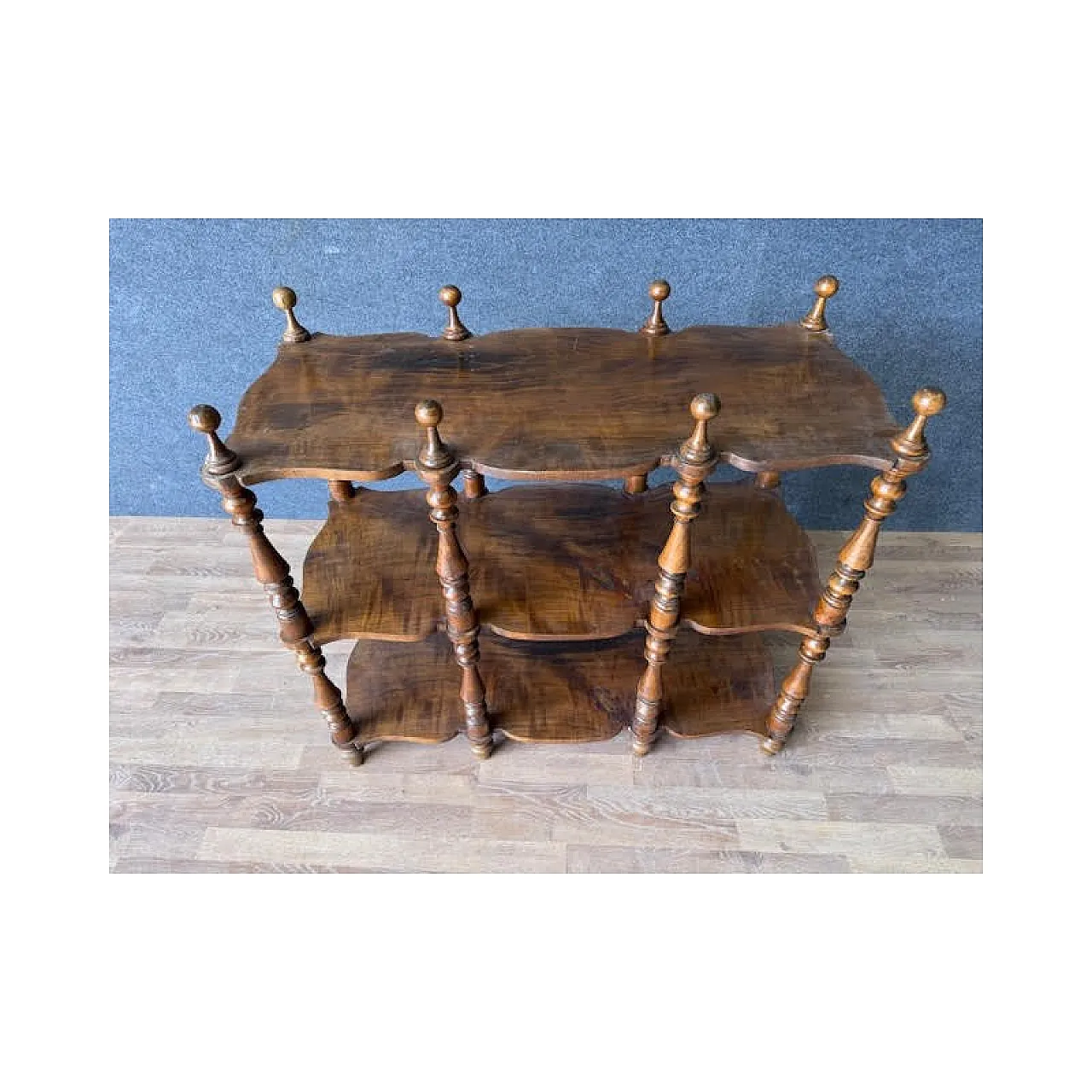 Libreria Etajere in legno di ciliegio, fine '800 6