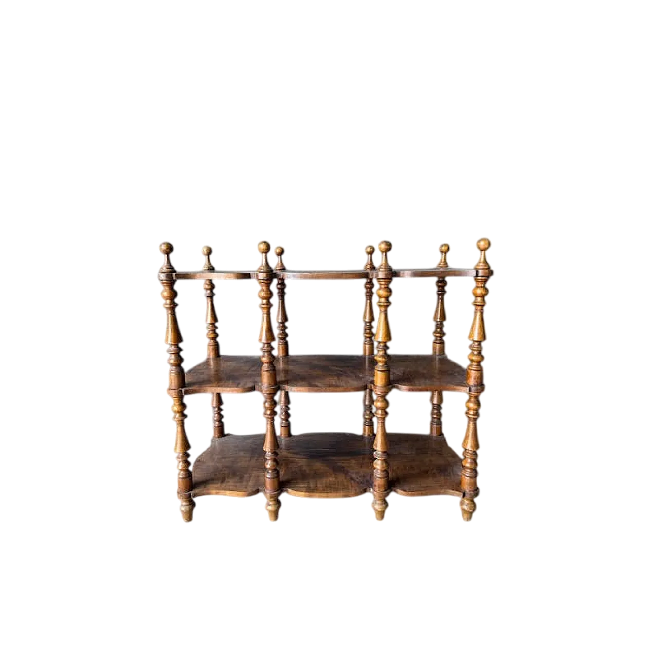 Libreria Etajere in legno di ciliegio, fine '800 9