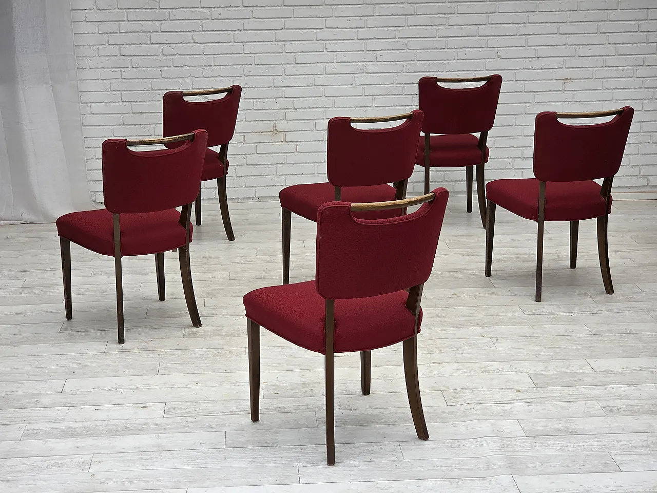 6 Danish dining chairs by Slagelse Møbelværk, 1960s 16