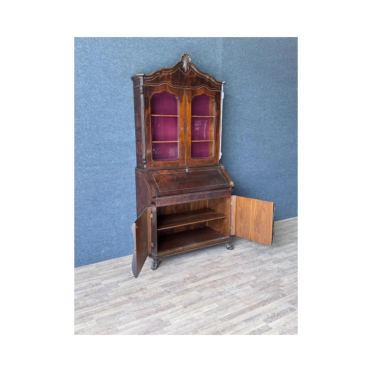 Trumeau in piuma di mogano, primo '900 2