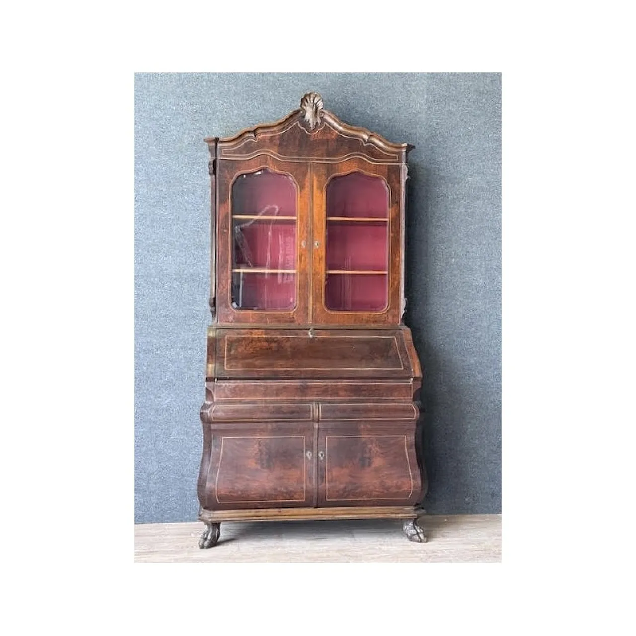 Trumeau in piuma di mogano, primo '900 3