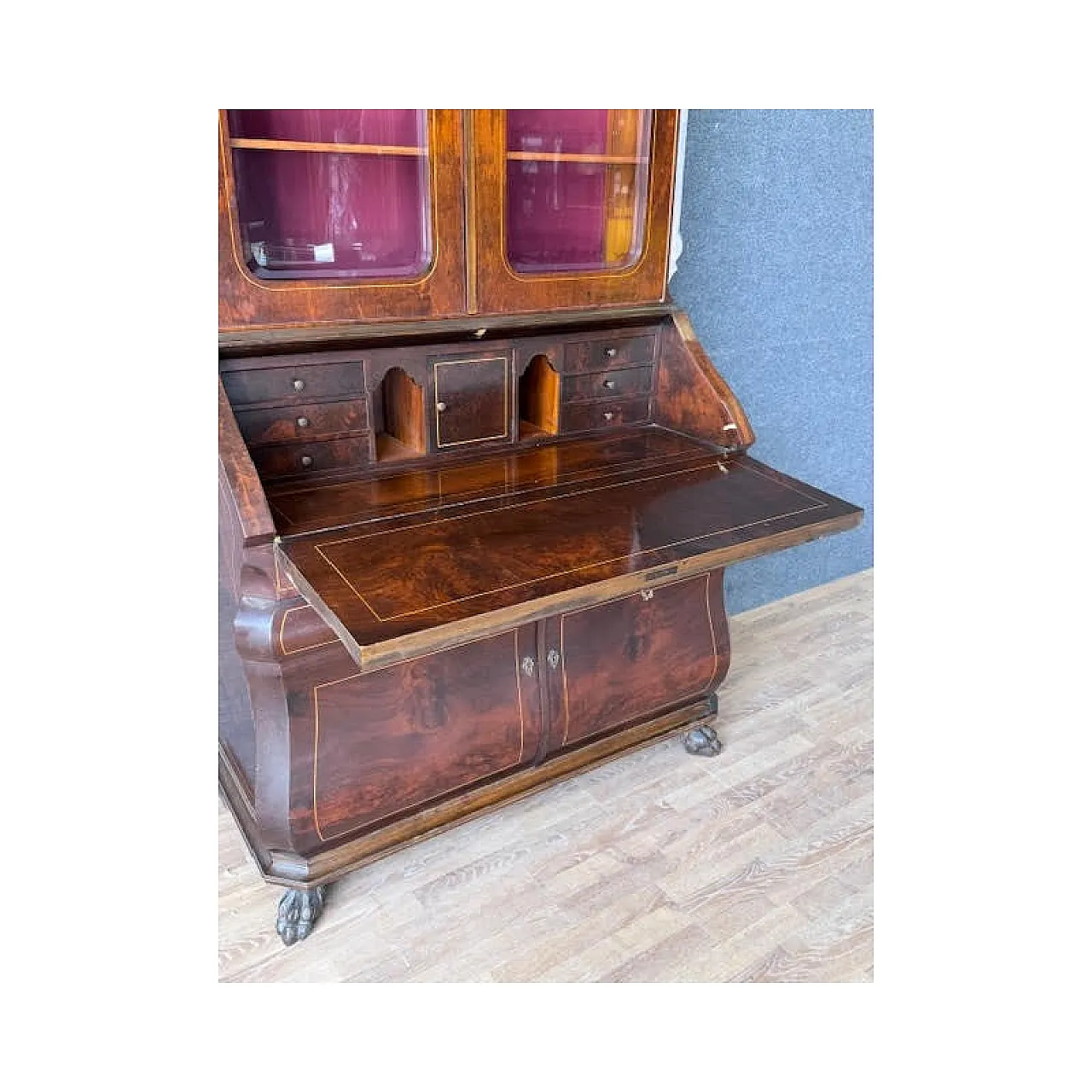 Trumeau in piuma di mogano, primo '900 4