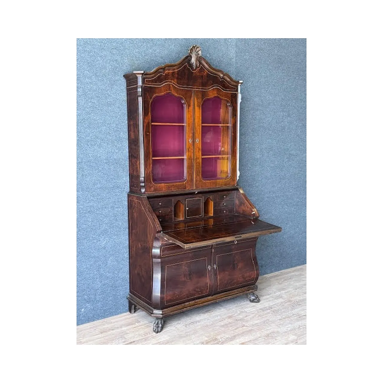 Trumeau in piuma di mogano, primo '900 6