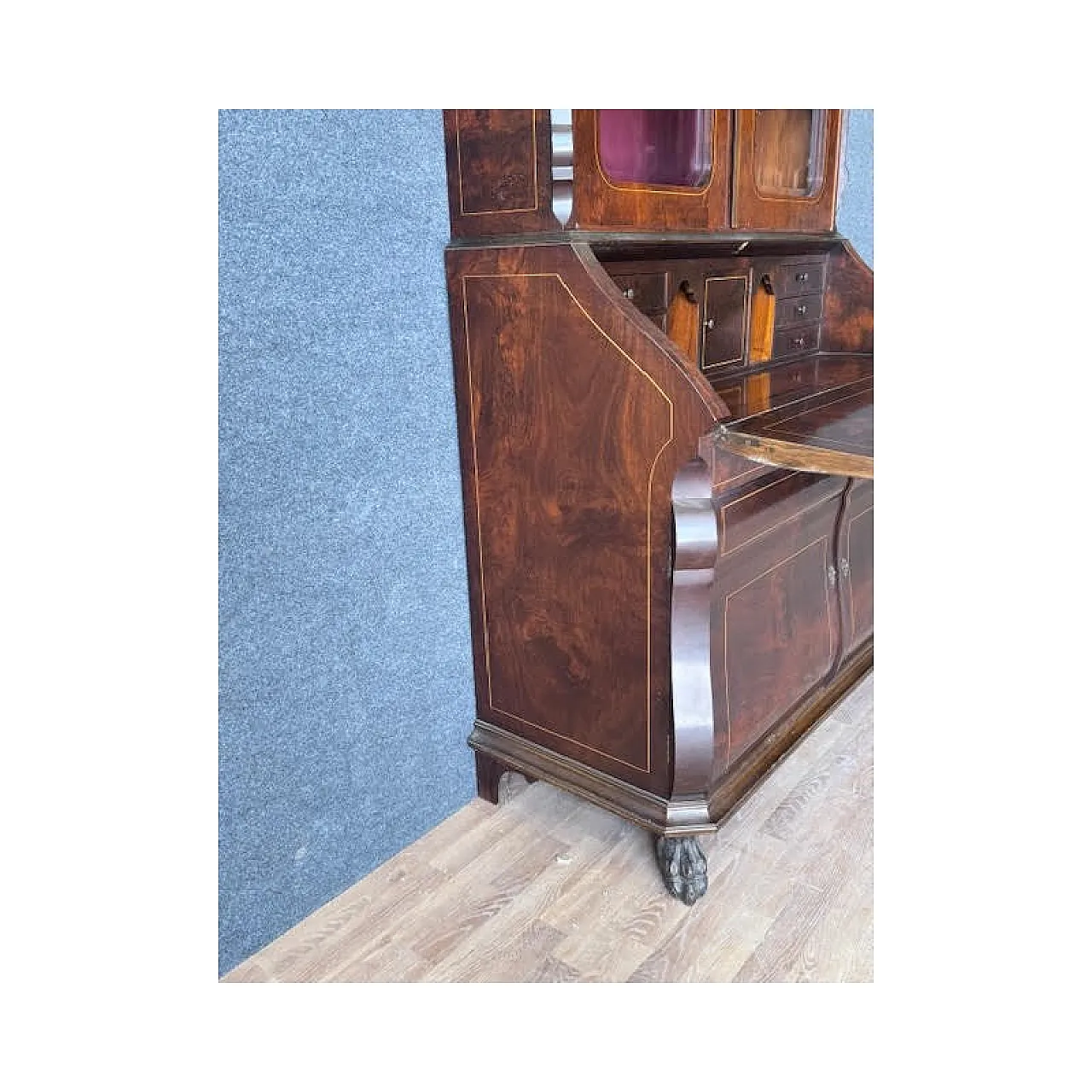 Trumeau in piuma di mogano, primo '900 7