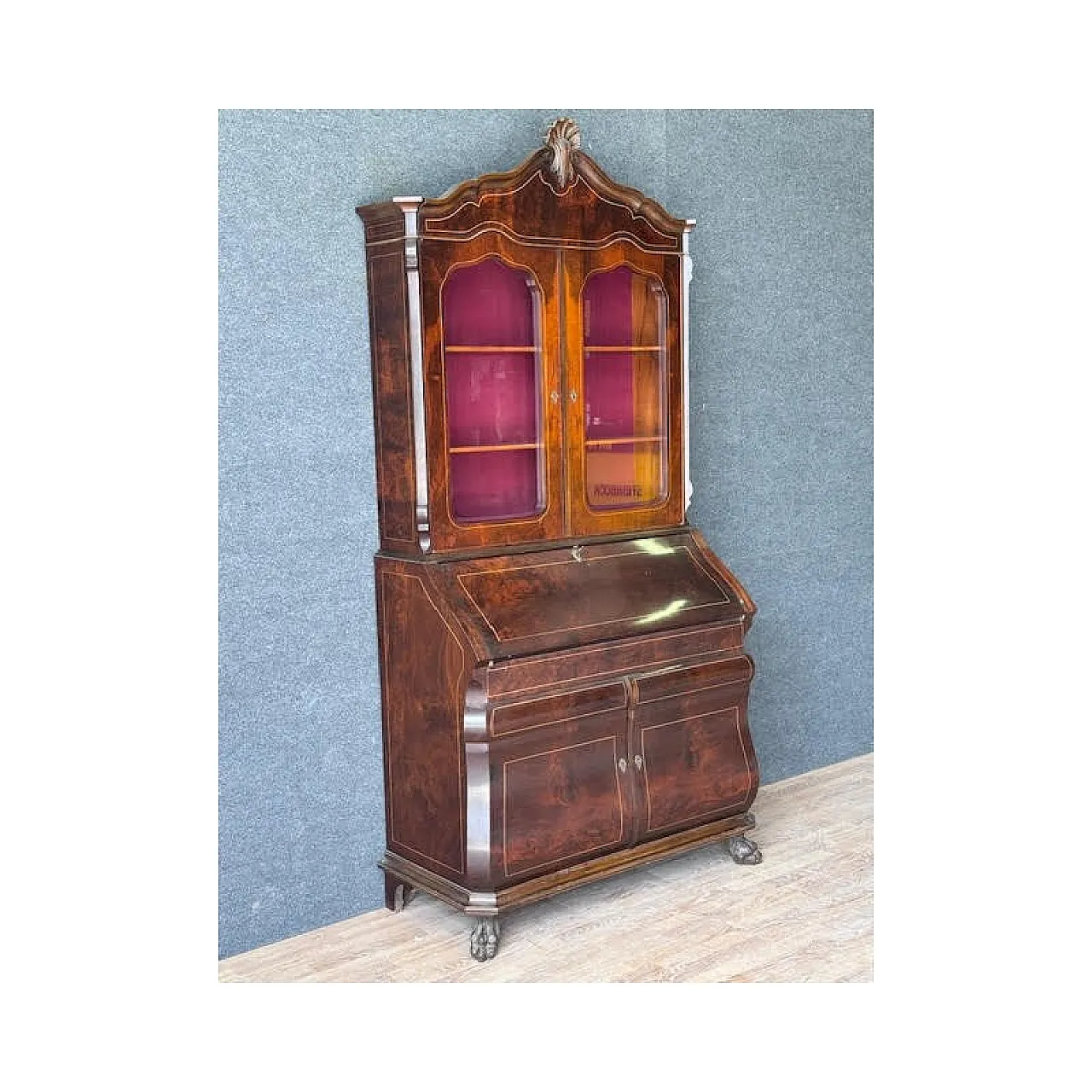 Trumeau in piuma di mogano, primo '900 8