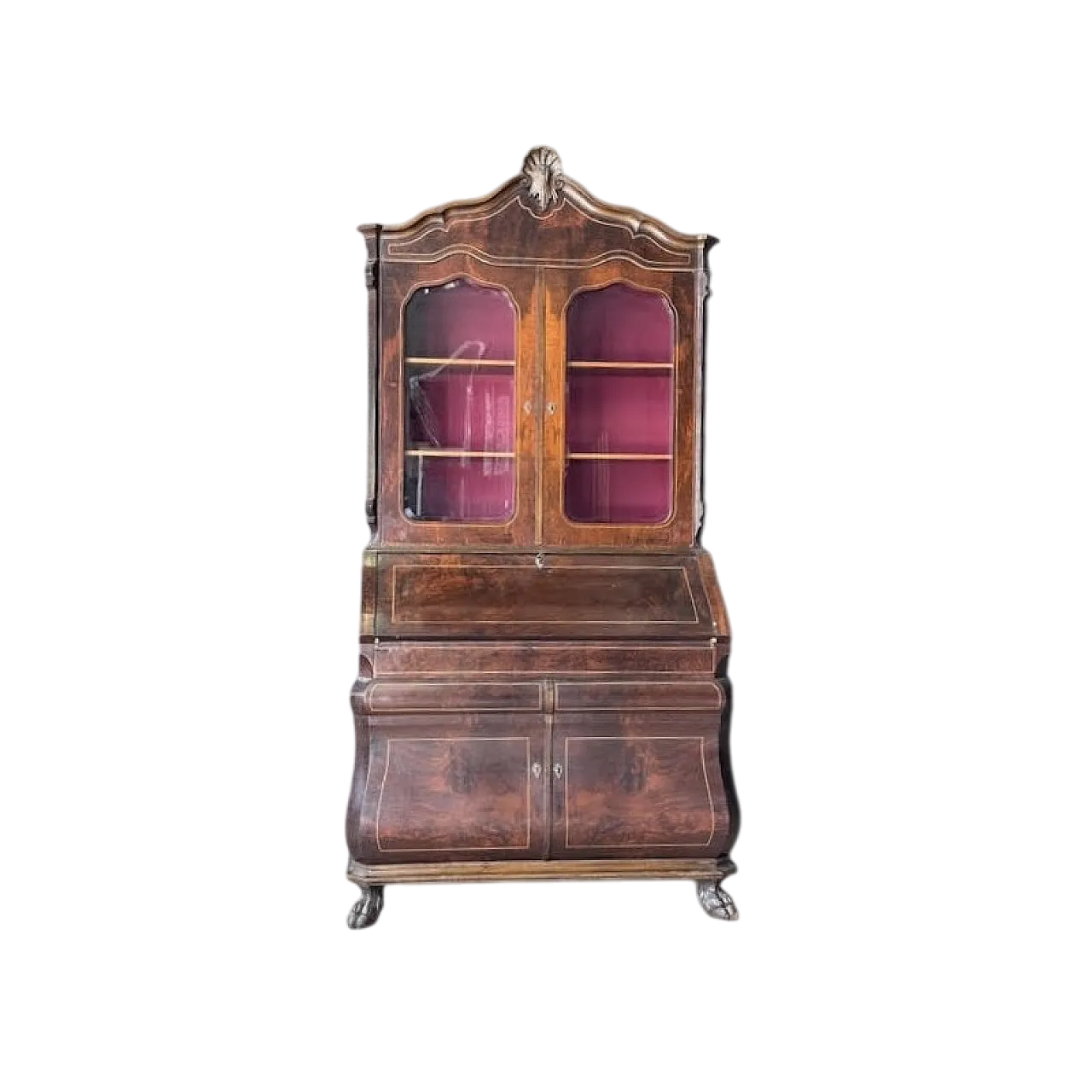 Trumeau in piuma di mogano, primo '900 10