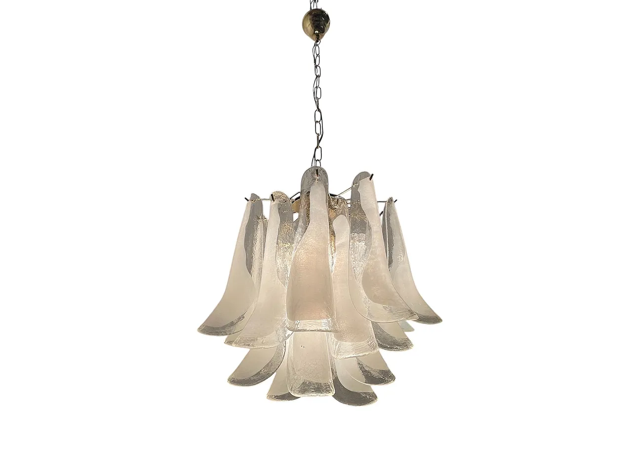 Murano Glass Petal Chandelier, Italy, 1970s 1