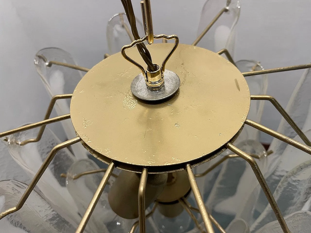 Murano Glass Petal Chandelier, Italy, 1970s 6