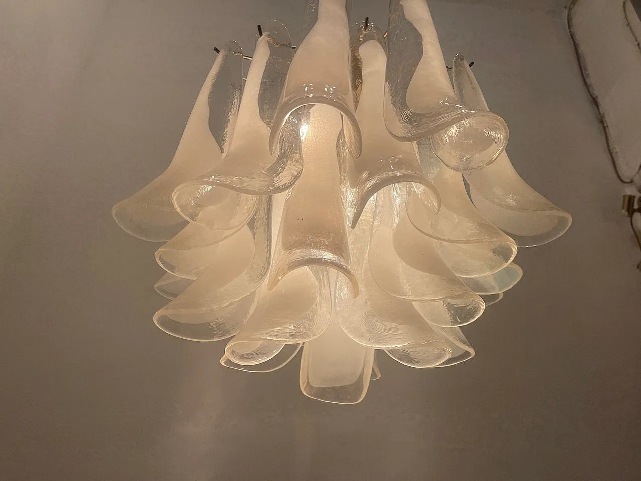 Murano Glass Petal Chandelier, Italy, 1970s 7