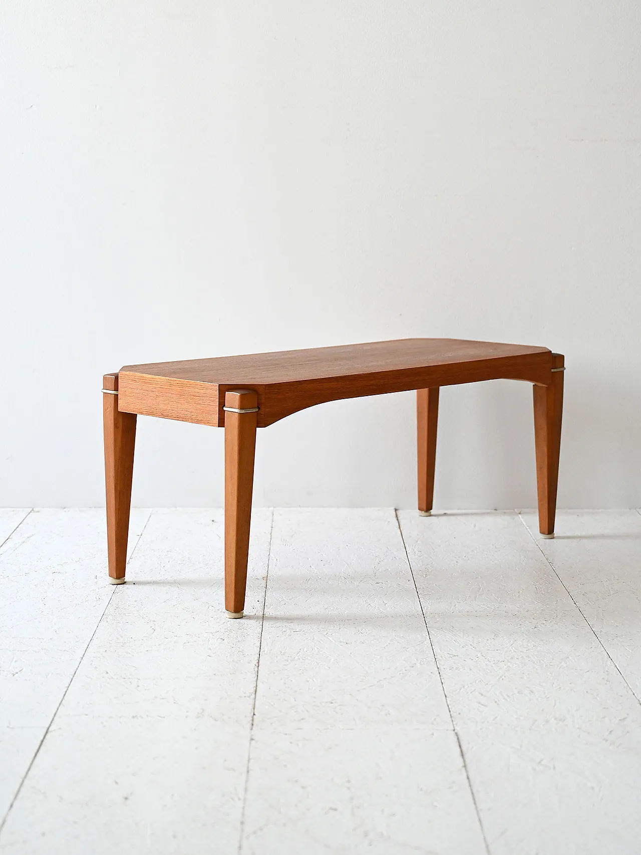 Scandinavian bench in teak, 1960s 4