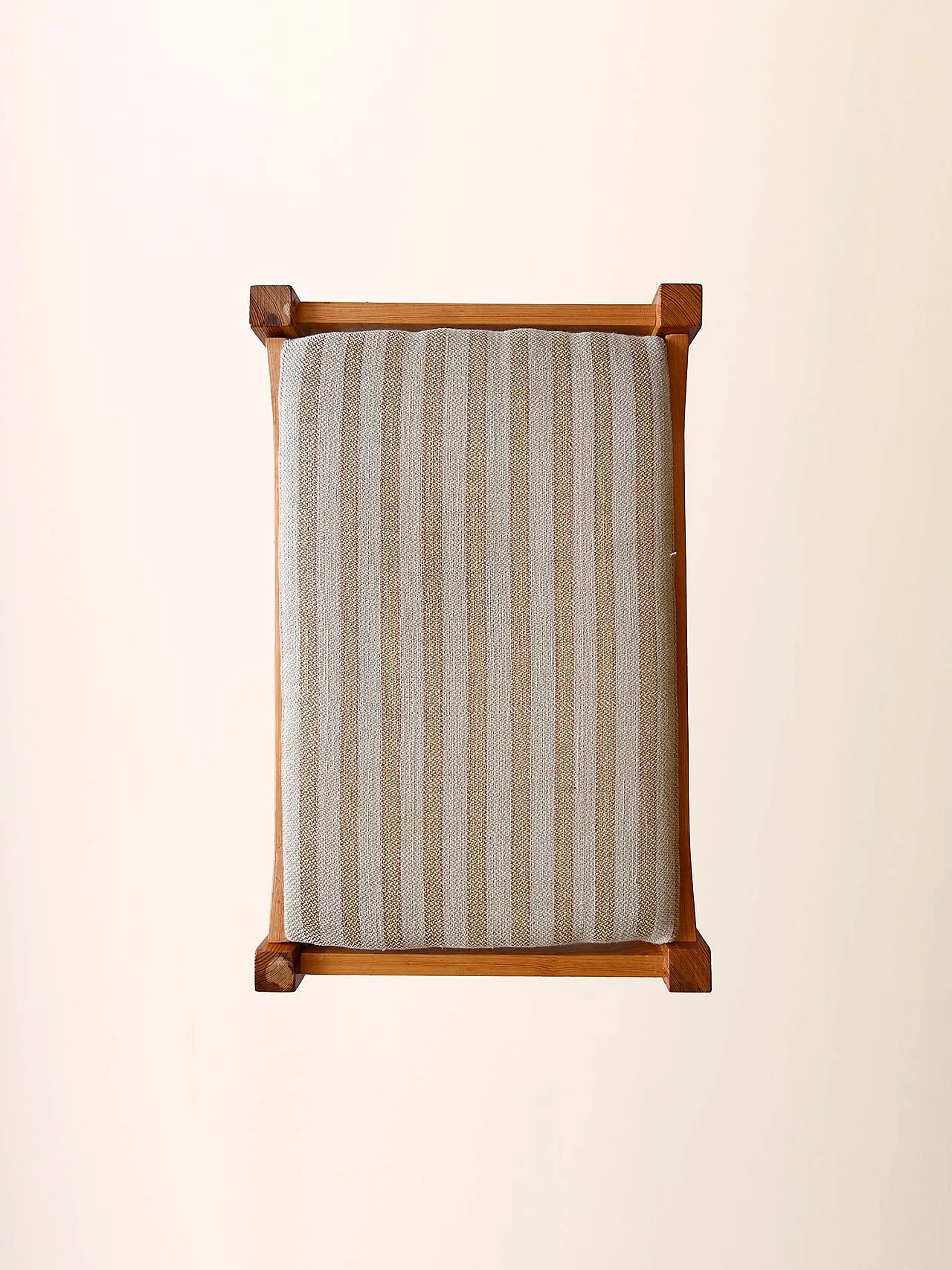 Sgabello poggiapiedi scandinavo in rovere, fine '900 5