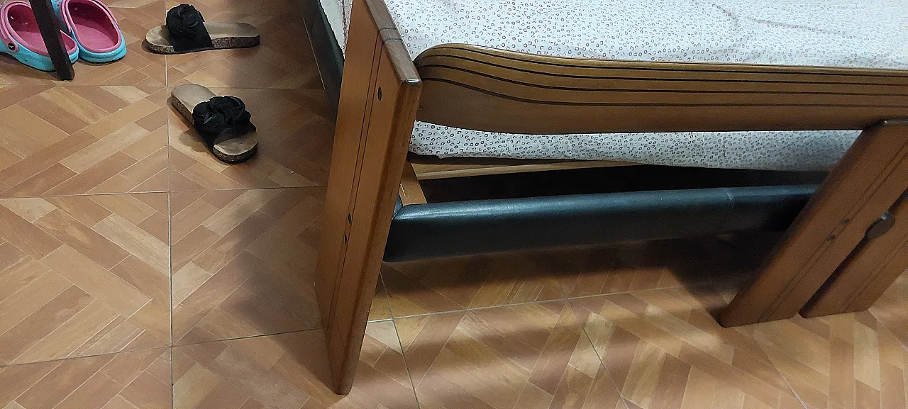 Letto con comodini Artona di Afra e Tobia Scarpa, anni '70 3