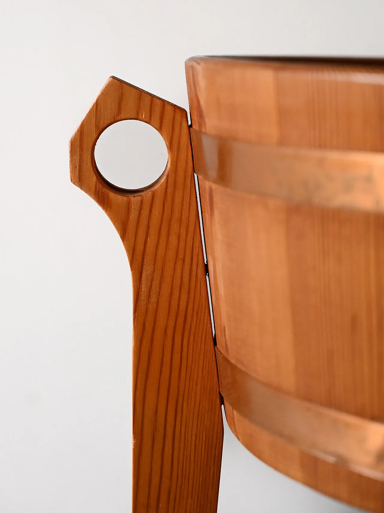 Portafiori scandinavo in teak, anni ’60 6