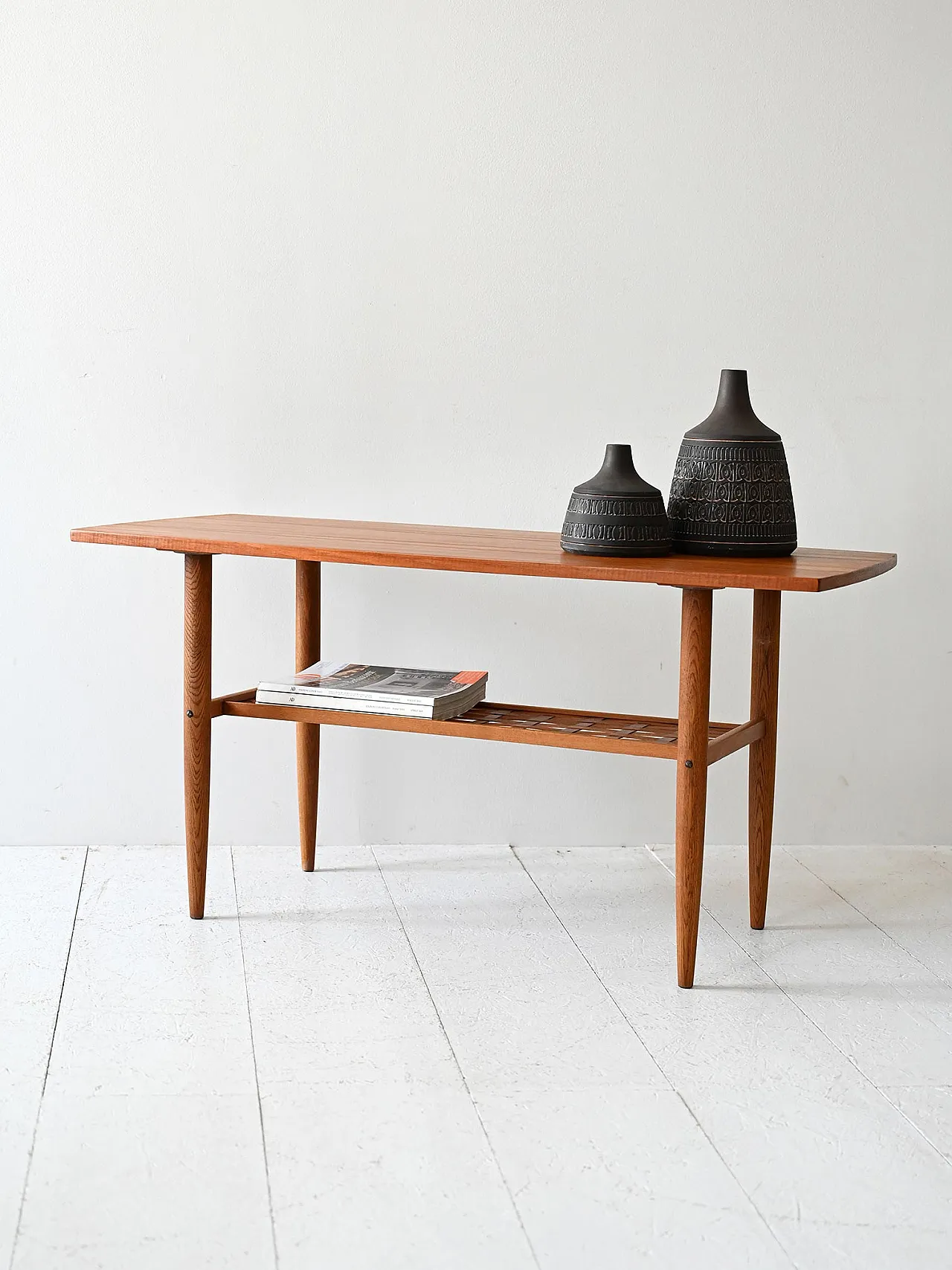 Scandinavian teak coffee table, mid-20th century 1